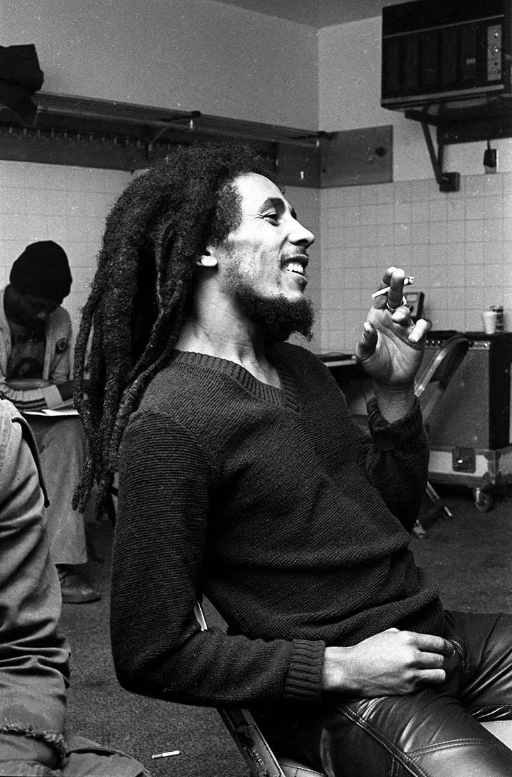 Bob Marley photographed by Roger Steffens